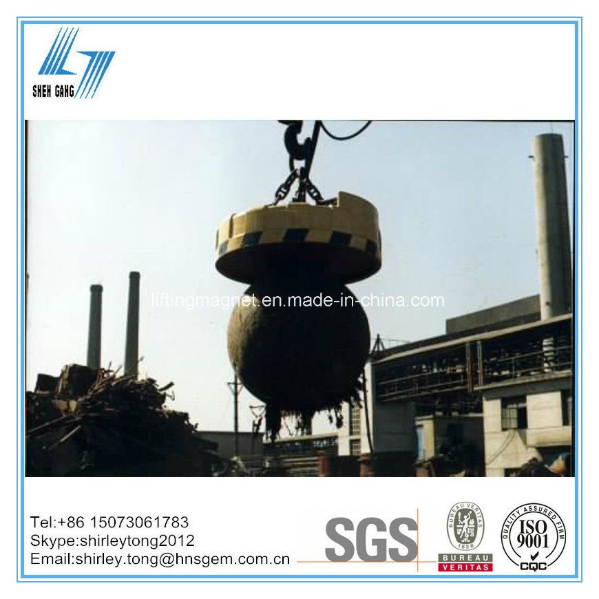 Industrial Circular Type Crane Lifting Electromagnet for Lifting Steel Scraps